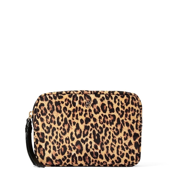 NWT! Victoria's Secret Leopard Print Cosmetic Bag - Picture 6 of 7